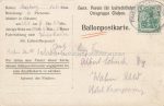Ballonpostkarte &#8211; Ortsgruppe Giessen &#8211; Ballon Marburg &#8211; um 1913