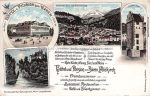Litho &#8211; Feldkirch Hotel zum Bären &#8211; Rechnung &#8211; 1897