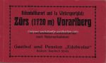 AK Heft Zürs &#8211; GH Edelweiss &#8211; um 1925 &#8211; sw