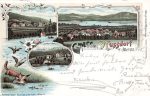 Litho &#8211; Nussdorf am Attersee &#8211; 1898
