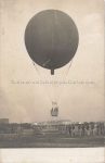 Fotokarte &#8211; Ballon Flug &#8211; um 1910