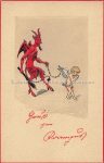 Krampus und Amor &#8211; um 1910