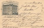 Ganzsache &#8211; Asch Hotel Geyer &#8211; 1894