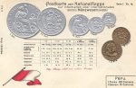 Lot 70 AK Münzen + 1 kl. Heft meist Prägekarten &#8211; um 1900/1910 &#8211; color/sw
