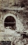 Fotokarte &#8211; Tunnel Bahnbau Sarmingstein &#8211; 1908