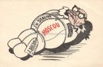 Politische Karikatur &#8211; J. Duclos &#8211; an Stalin &#8211; um 1946