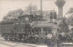 Fotokarte &#8211; Zug Bahn Ort a.d. Moldau &#8211; um 1908