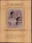 Foto Elisabeth und Otto Windisch-Graetz 1910 &#8211; auf Faltblatt in tschechisch mit Foto-Bestellformular &#8211; 15&#215;12,5 cm
