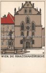 Litho &#8211; WW 138 &#8211; Urban Janke -Wien Franziskanerkirche