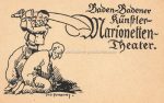 Ivo Puhonny &#8211; Baden-Badener Künstler Marionettentheater &#8211; um 1915