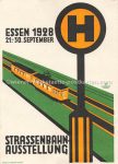 Strassenbahn Ausstellung Essen &#8211; sig Jo Pieper &#8211; 1928