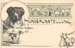 Hundeausstellung Baden-Baden &#8211; sig Ivo Puhonny &#8211; um 1900