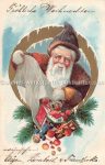 Prägekarte &#8211; Weihnachtsmann Santa Claus &#8211; 1907