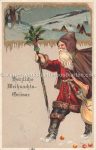 Prägekarte &#8211; Weihnachtsmann Santa Claus &#8211; 1908