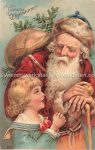 Prägekarte &#8211; Weihnachtsmann Santa Claus &#8211; 1907