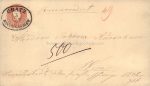 GS Umschlag mit ZSFR &#8211; Graz Reko nach Wien &#8211; um 1861