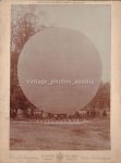 Ballonfahrt Wien Franz Hinterstoissner &#8211; 19 Fotos teils auf Karton div. Formate  &#8211; 1901