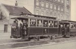 Wien Strassenbahn Tramway &#8211; 3 Fotos Grossjedlersdorf Sievering &#8211; um 1910 &#8211; 5 x 8 cm