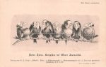 7 Raben Koryphäen  der Wiener Journalistik Karikatur Judaika &#8211; um 1900