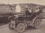 Semmering Automobil um 1900 &#8211; Kabinettfoto Mayer Semmering