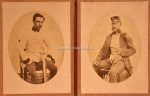 KK Militär um 1861 &#8211; Leporello mit 10 Fotos auf Salzpapier