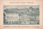 Rechnung &#8211; Feldkirch GH zum Löwen &#8211; 1890