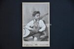CDV Portraet Junge in Lederhose Tracht Foto Heid Nachfolge Wien um 1903