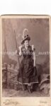 CDV Dame in Tracht Foto F. Gerwig Graz um 1890