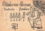 Ak Handgemalt Studentenverbindung Teutonia Breslau Nikolaus Studenten 1912