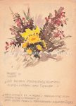 Ak Handgemalt Adalbert Holzer Blumen Blumenstrauß Frühling Häselgehr 1935