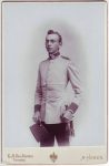 Kabinettfoto Porträt kuk Soldat Militär Foto A. Huber Wien um 1900