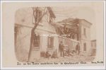 Fotopostkarte zerstörtes Haus im Griechenviertel von Warna Foto 1916