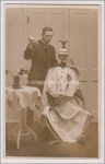 Fotopostkarte Anti Kaiser Skelett Foto Post Card um 1915